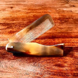 Folding Ox Horn Moustache Comb by The Revered Beard