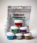 #Glitterbeard, Biodegradable Beard Glitter Kit. 6 Colour Set