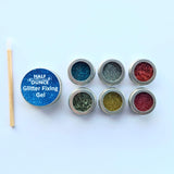 Biodegradable Body Glitter Kit, including Fixing Gel and applicator