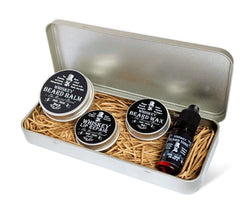 Whiskey Scented Beard Grooming  - Basic Gift Tin by Revered Beard