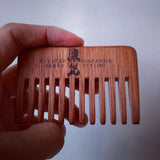 Streaker Comb. Wide toothed Pompadour Hair & Beard pocket Comb by Revered Beard