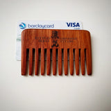 Credit Card sized Pompadour Streaker Comb and Beard comb